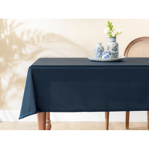Raisa Polyester Table Cloth 145x180 cm Navy Blue