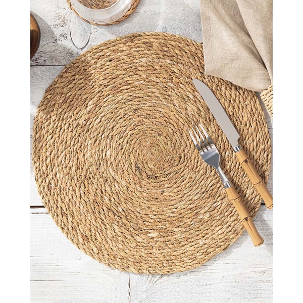 Caitly Wicker Table Mat 35 cm Beige