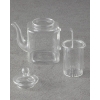Borosilicate With Strainer Tea Pot 380 ml Transparent