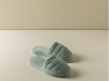 Soft Cotton Bathroom Slippers 40-44 Mint