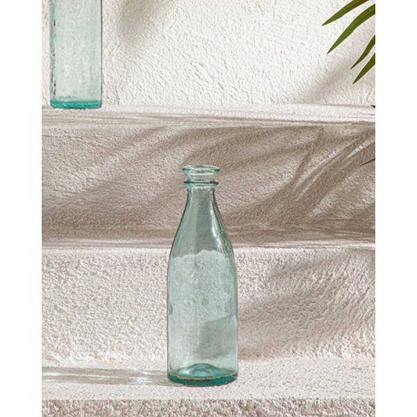 Glass Vase 9x9x28 cm Green