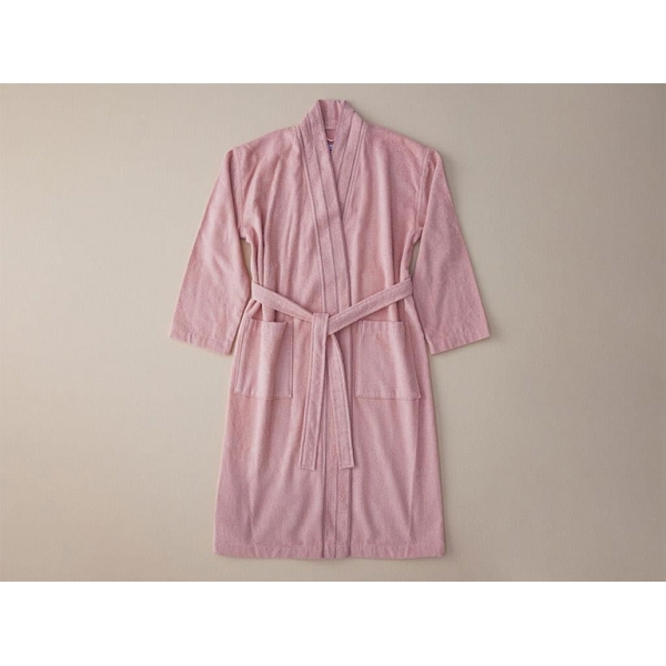 Soft Cotton Bathrobe S-M Light Pink