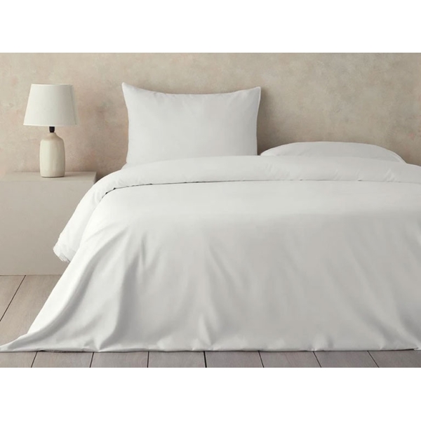 Nova Premium Soft Cotton Single Size Duvet Cover Set 160x220 cm White
