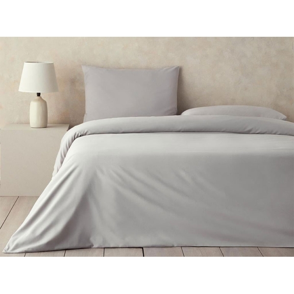 Nova Premium Soft Cotton Double Size Duvet Cover Set 200x220 cm Gray