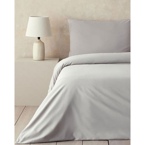 Nova Premium Soft Cotton Double Size Duvet Cover Set 200x220 cm Gray