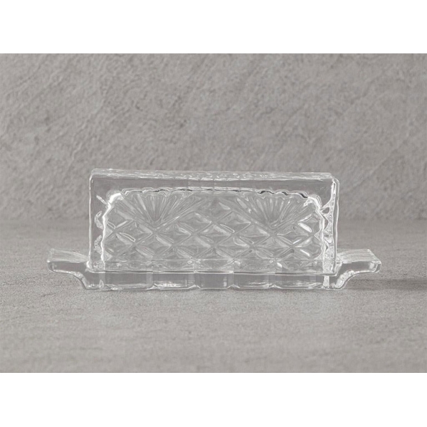 Glass Butter Dish 7 cm Transparent