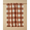 Printed Sherpa Blanket 120x170 cm Brown