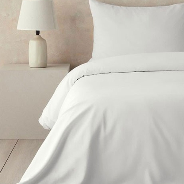 Nova Premium Soft Cotton Double Size Duvet Cover Set 200x220 cm White