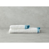 Colorful Lines Cotton Fringed Face Towel 50x80 cm Ecru - Blue