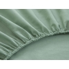 Plain Cotton King Size Fitted Sheet Set 180x200 cm Green