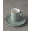Angely New Bone China 4 Pieces 2 Servings Coffee Cup Set 80 ml Green