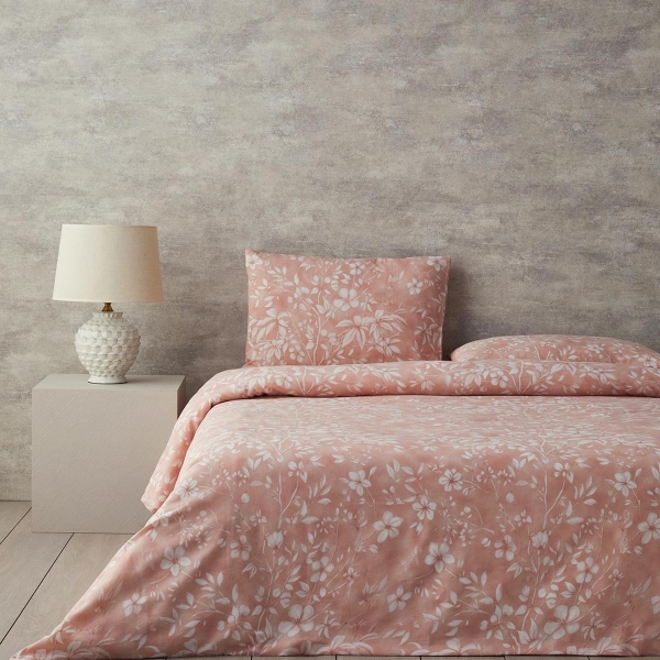 Easy Iron Double Size Duvet Cover Set 200x220 cm Dusty Rose