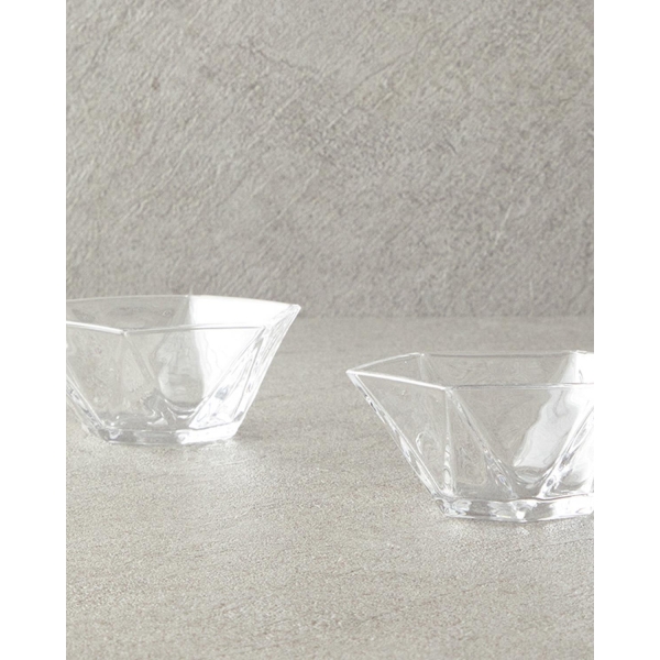 Mara Glass 2 pcs Bowl 12 cm Transparent