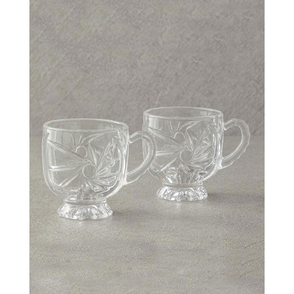 Areca Glass 2 pcs Mug 160 ml Transparent