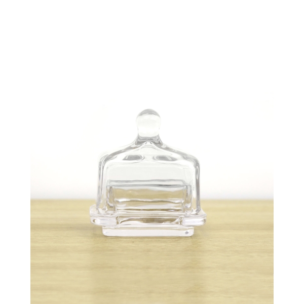 Lolly Glass Sugar Bowl 9.8 cm Transparent