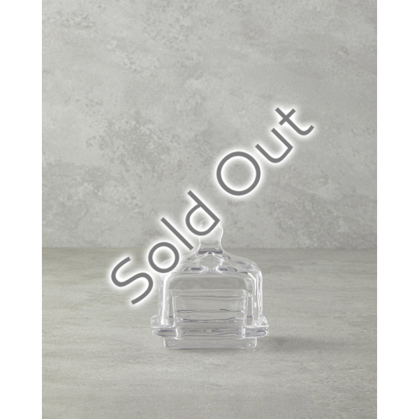 Lolly Glass Sugar Bowl 9.8 cm Transparent