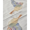 Bird Talk Cotton Single Size Duvet Cover Set 160x220 cm Green