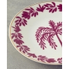 Carnival Tree Bone Porcelain Cake Plate 20 Cm Fuchsia-White