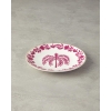 Carnival Tree Bone Porcelain Cake Plate 20 Cm Fuchsia-White