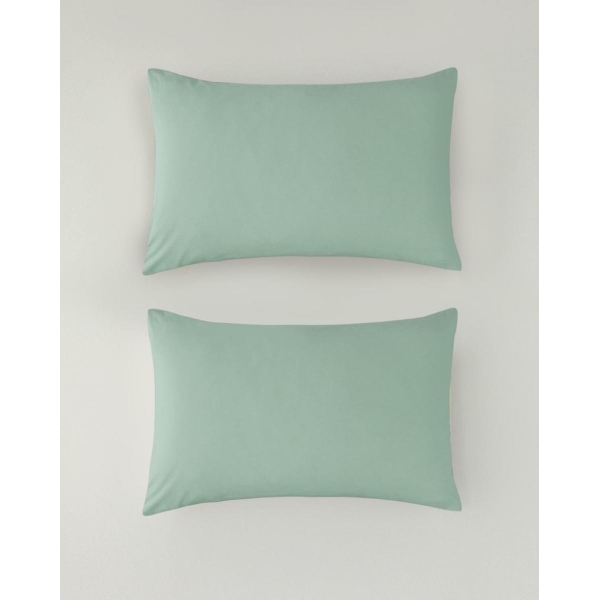 Pure Cotton 2 pcs Pillow Case 50x70 cm Green Almond