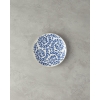 Carnival Floral Bone Porcelain Cake Plate 20 cm Navy Blue-White