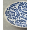 Bone Porcelain Cake Plate 20 cm Navy Blue - White