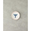 Carnival Phenix Bone Porcelain Cake Plate 20 cm Blue-green
