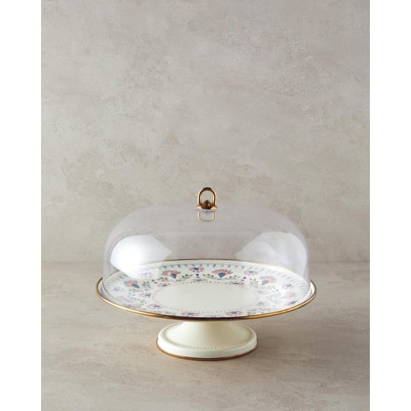 Enamel Cake Stand 31 cm Colored