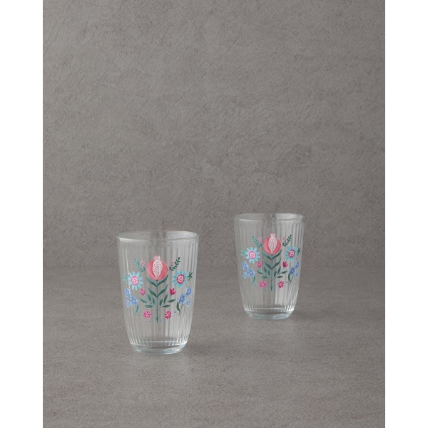 Exotic Carnival glass 2 pieces Glass 395 ml