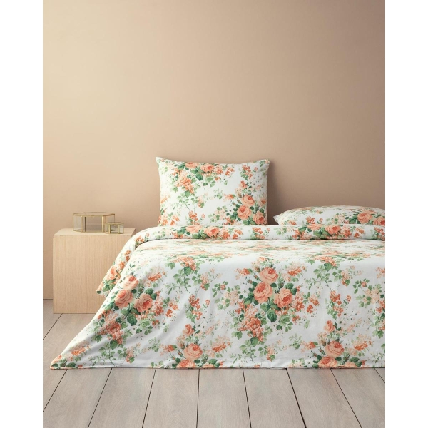 Cotton King Size Duvet Cover Set 240x220 cm Orange