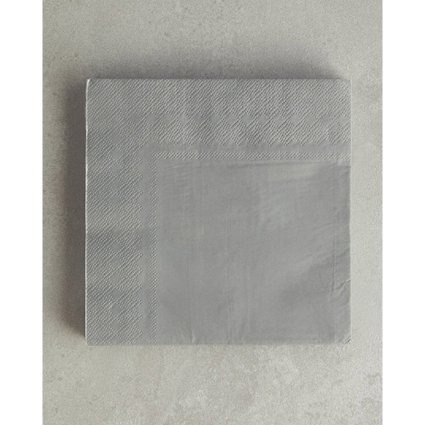 Tangerine Paper 20 pcs Tissue Napkin 33x33 cm Gray