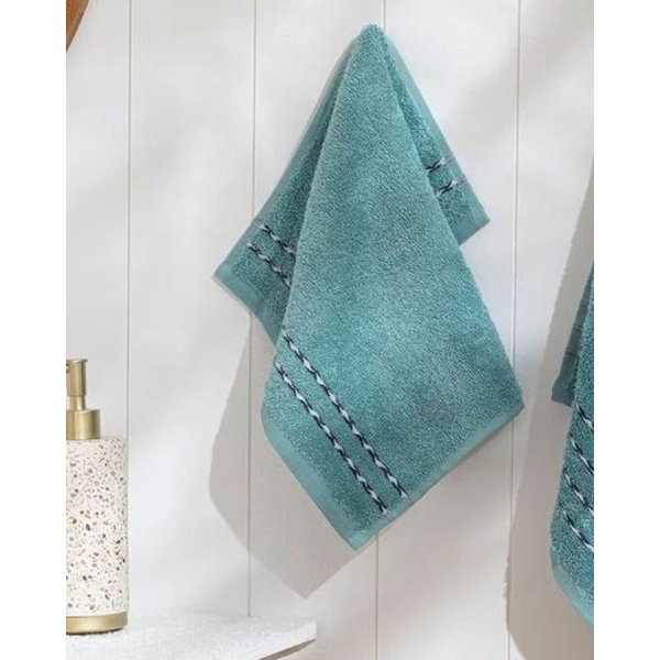 Soft Wave Cottony Hand Towel 30x40 cm Mint