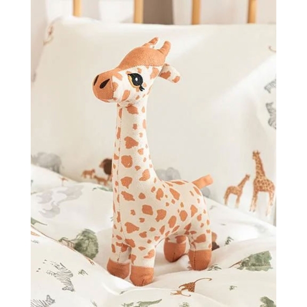Baby Giraffe Polyestere Decorative Cushion 25x15 cm Beige