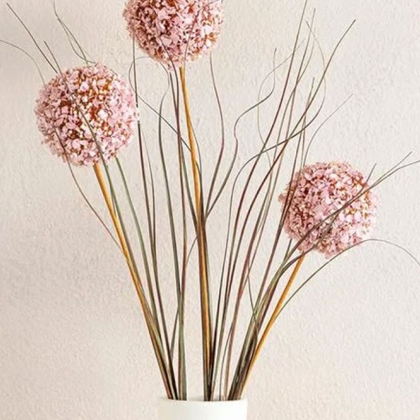 Plastic Artificial Flower - One Pc 63 cm Pink