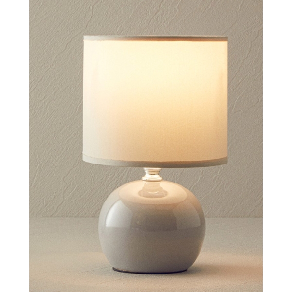 Pansy Porcelain Table Lamp 11x11x15 cm Gray