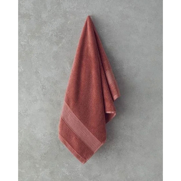 Deluxe Low Twist Face Towel 50x90 cm Dusty Rose