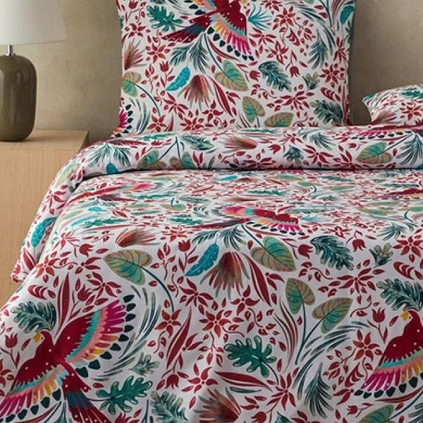 Soft Cotton with Digital Print Double Size Duvet Cover Set 200x220 cm Green