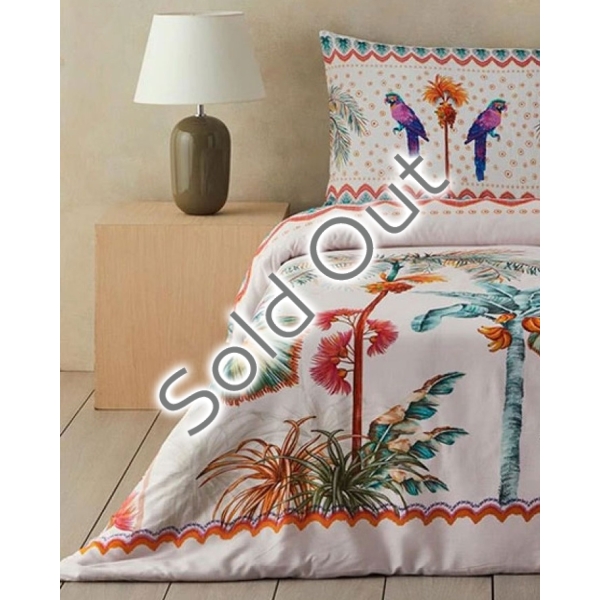 Soft Cotton with Digital Print Single Size Duvet Cover Set 160x220 cm Green