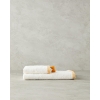 Colorful Lines Cotton Fringed Hand Towel 30x45 cm Ecru - Yellow