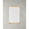 Colorful Lines Cotton Fringed Hand Towel 30x45 cm Ecru - Yellow