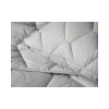 Colourful Cotton Double Pillowcase Quilt Set 195x215 cm Light Grey