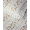 Bloomy Stripe Double Bedspread Set Orange