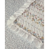 Bloomy Stripe Double Bedspread Set Orange