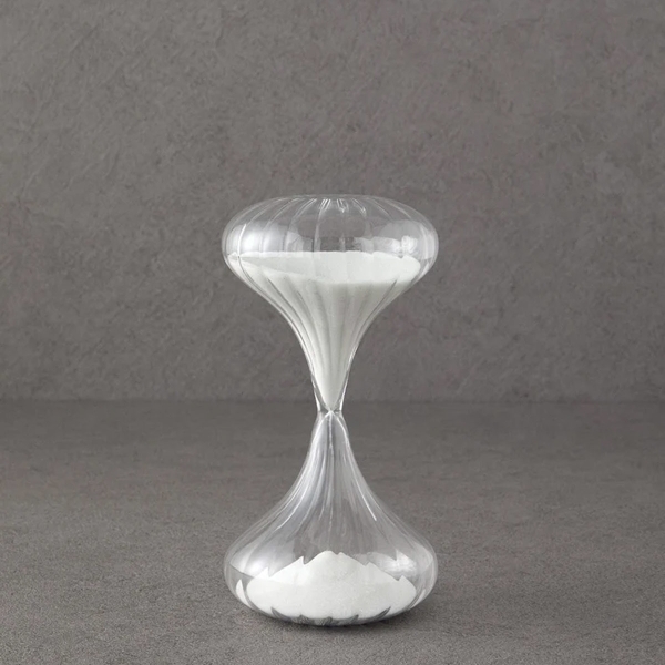 Chris Hourglass 20 cm White