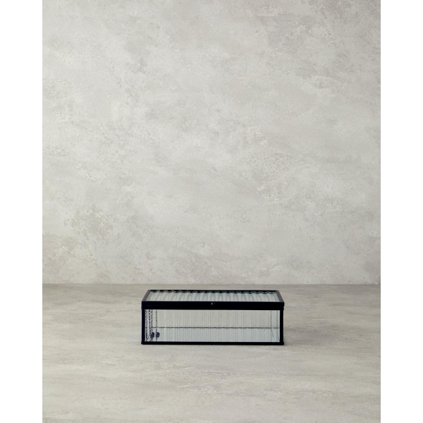 Glamour Glass Decorative Box 20x12x6 cm Black
