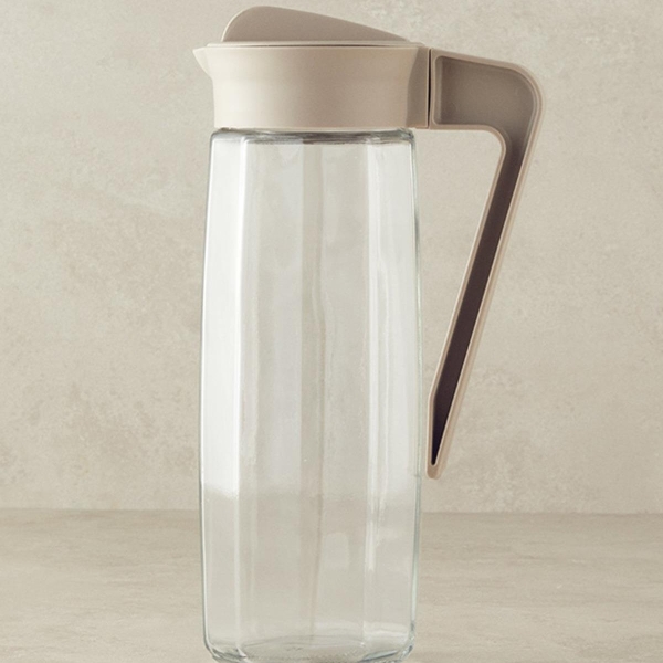 Gemma Glass Jug 1600 ml Dark Beige