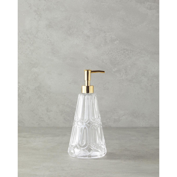 Diana Glass Bathroom Soap Dispenser 10x22 cm Transparent