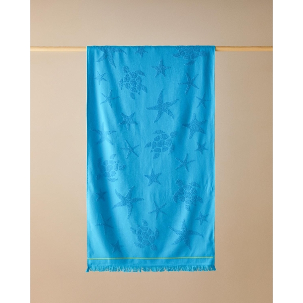 Ocean Cotton Beach Towel 70x140 cm Blue