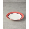 Carny Bone Porcelain Serving Plate 25 Cm Orange