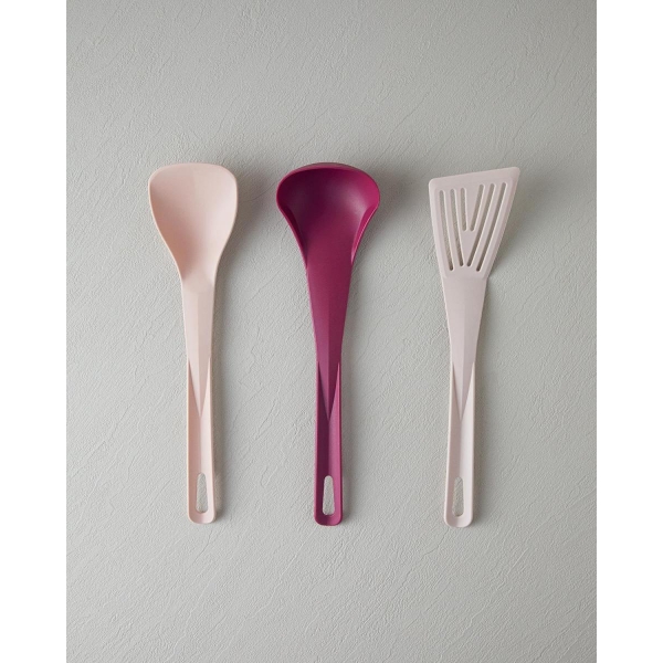 Mix Me Plastic 3 Pieces Service Set 32 cm Pink
